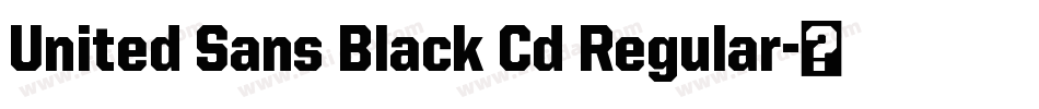 United Sans Black Cd Regular字体转换